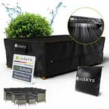 Juskys Gartenmöbel Abdeckplane 300 x 200 x 90 cm - winterfest, wasserdicht, UV-Schutz, Schutzhülle