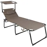Xxl Alu Gartenliege Mit Dach L200xb70cm-dmc4400tasd