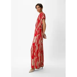 Comma, Comma Jumpsuit beige / rot S
