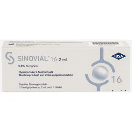 ibsa pharma gmbh Sinovial 16 2 Ml 0,8% 16mg/2ml Hyaluronsäure-na