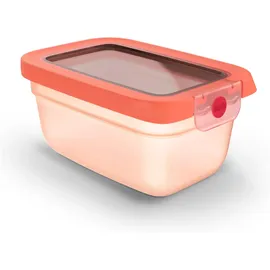 Emsa oneClick orange, B:11,71cm H:8,25cm L:17,49cm, Polyprophylen (PP), Lebensmittelaufbewahrungsbehälter, Frischhaltedose, verschlossen mit nur 1 x Klick, 100% dicht, made in Germany