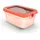 Emsa oneClick orange, B:11,71cm H:8,25cm L:17,49cm, Polyprophylen (PP), Lebensmittelaufbewahrungsbehälter, Frischhaltedose, verschlossen mit nur 1 x Klick, 100% dicht, made in Germany
