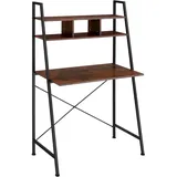 Tectake Schreibtisch Exeter 85,5 x 46,5 x 140 cm, - Bunt
