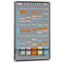 Eichner T-Card Systemtafel 45,5 x 65,2 cm Grau