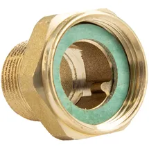 tecuro Verschraubung 1 1/4 Zoll Überwurfmutter x 1 Zoll Außengewinde - Messing blank Cw617n - tecuro