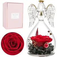 luxuskollektion Ewige Rose in Engel Figur geburtstagsgeschenk für frauen Handgefertig