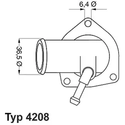 Wahler Thermostat mit Dichtung [Hersteller-Nr. 4208.92D]