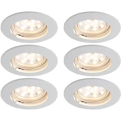 6er Set Einbau Leuchten Licht Strahler Spots Alu Beleuchtung drehbar Paulmann 994.73