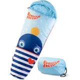 Kinderschlafsack - Sorgenfresser Ping - Camping - Outdoor - Mumie - Packtasche