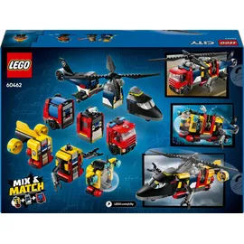 LEGO City Kombinationsset mit Hubschrauber, Löschauto und U-Boot