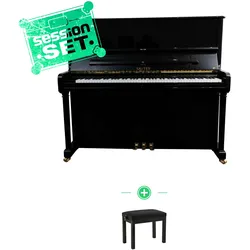Sauter Competence 130 PE Schwarz Hochglanz   - SET - - Klavier
