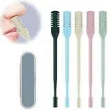 2-in-1-Nasenhaarschneider,Nasenlochhaarentferner-Werkzeug,doppelseitiges Nasenhaarmesser,Tragbarer Manueller 360° Drehbarer Nasenhaarschneider,für Frauen Männer(5 Colors, 5PCS)