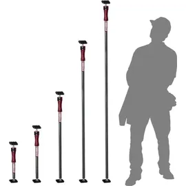 PIHER Deckenstütze Stahl 200-375 cm schwarz