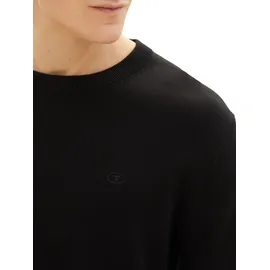 Tom Tailor 1038426 Basic Knit Pullover Black 2XL