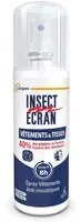 INSECT ECRAN - Spray Anti-Moustiques Protection contre les piqures de moustiques Vêtements &Tissus Sans odeur Fabriqué en France Liquide 100 ml