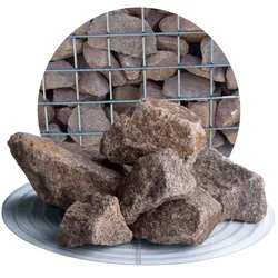 Granit Gabionensteine rot 32-60 mm - 25 kg Sack