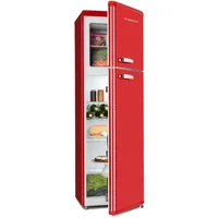 Klarstein Audrey Retro - Kühlschrank mit Gefrierfach, sparsam und umweltfreundlich, fridge, 0 bis 10 °C, Kühl Gefrierkombination, Kühlschrank m...