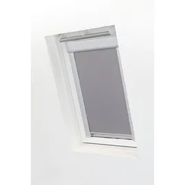 Lysel - Qualitätsdachfensterrollo abdunkelnd hellgrau Rollo geeignet für Velux Dachfenster C 02, (B x H) 61.30cm x 141.70cm in grau/hellgrau