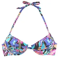 BENCH Bikini-Top Damen Schwarz/Mehrfarbig 36 Cup A