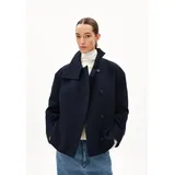 ARMEDANGELS Damen Mantel aus recycelter Wolle MAJELAA Wool Loose Fit Night Sky - XL