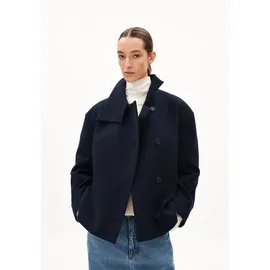 ARMEDANGELS Damen Mantel aus recycelter Wolle MAJELAA Wool Loose Fit Night Sky - XL