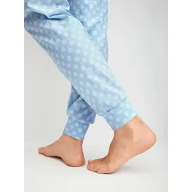 CALIDA Lovely Nights Pyjama Blau 36/38