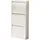 [en.casa] Sokndal 50 x 104 x 15 cm 3 Klappen Pfefferweiß