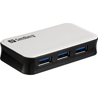 Sandberg USB-Hub, 4x USB-A 3.0, USB 3.0 Micro-B [Buchse]