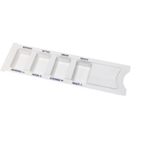 EDLICH & HABEL Medikamentenbox 1 Tag, 4 Fächer SE0218-M-W , 1 Karton = 200 Stück, Farbe: weiß