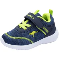 KangaROOS Unisex Kinder Ky-chummy Ev Sneaker, Dk Navy Lime,