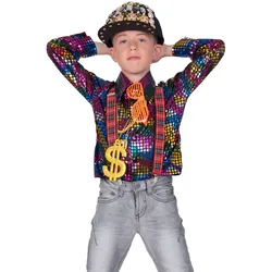 80er Jahre Disco Boy Jungenkostüm - 164