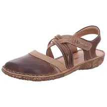 Josef Seibel Damen Riemchensandalen Rosalie 54,Weite G (Normal),Freizeitschuhe,offene Schuhe,Strandschuhe,bequem,Brandy-Kombi,37 EU - 37 EU