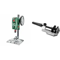 Bosch Home and Garden Tischbohrmaschine PBD 40 (710 W, Max. Bohr-Ø in Stahl/Holz: 13 mm/40 mm, Bohrhub 90mm, im Karton), Grün & Professional Maschinenschraubstock MS 80