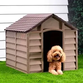 vidaXL Hundehütte 86 x 84 x 82 cm Polypropylen Braun
