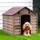 vidaXL Hundehütte 86 x 84 x 82 cm Polypropylen Braun