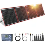 Dokio Solarpanel 160W 12V Faltbar Tragbar Solarmodule für Camping Wohnmobil
