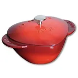 Staub Herz Cocotte 20 cm kirschrot