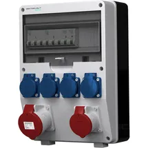 Doktorvolt Stromverteiler pTD-S 32A 16A 4x230V SIEMENS und MENNEKES Doktorvolt DV-4852-D