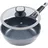 Ø 24 cm x 7,5 cm grau inkl. Glasdeckel
