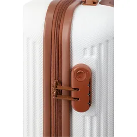 Travelite Bali 4-Rollen M 67 cm / 65 l weiß/cognac