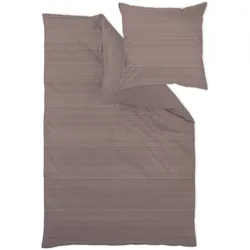 Curt Bauer Bettwäsche »Bente«, Erscheinungsbild einer Mélange Curt Bauer chocolate B/L: 135 cm x 200 cm