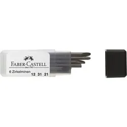 FABER-CASTELL 123121 Zirkelminendose 6er