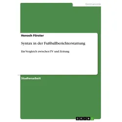 Syntax in der Fußballberichterstattung