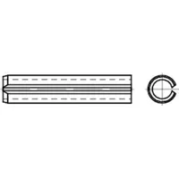 Industrial Quality Supplies DIN 1481 Spannstift (Spannhülse), schwere Ausführung,