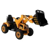 Wisam® Elektrische Fahrt auf Traktor mit Schaufelbagger Orange (onesize)