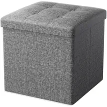Oak & Tea Sitzhocker mit Stauraum 30 x 30 x 30 cm Grau