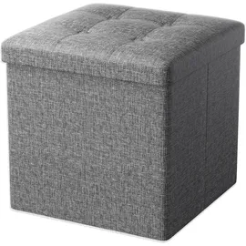Oak & Tea Sitzhocker mit Stauraum 30 x 30 x 30 cm Grau