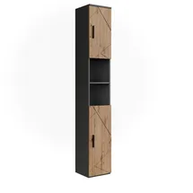 Vicco Irma Hochschrank 30 x 190 cm Anthrazit/Artisan Holz