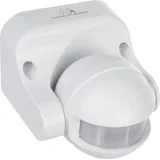 Maclean Brackets PIR-Bewegungsmelder Dämmerungssensor Infrarot IP44 weiß Reichweite 12m max. Belastung 800/1200W MCE358 W