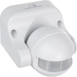 Maclean Brackets PIR-Bewegungsmelder Dämmerungssensor Infrarot IP44 weiß Reichweite 12m max. Belastung 800/1200W MCE358 W